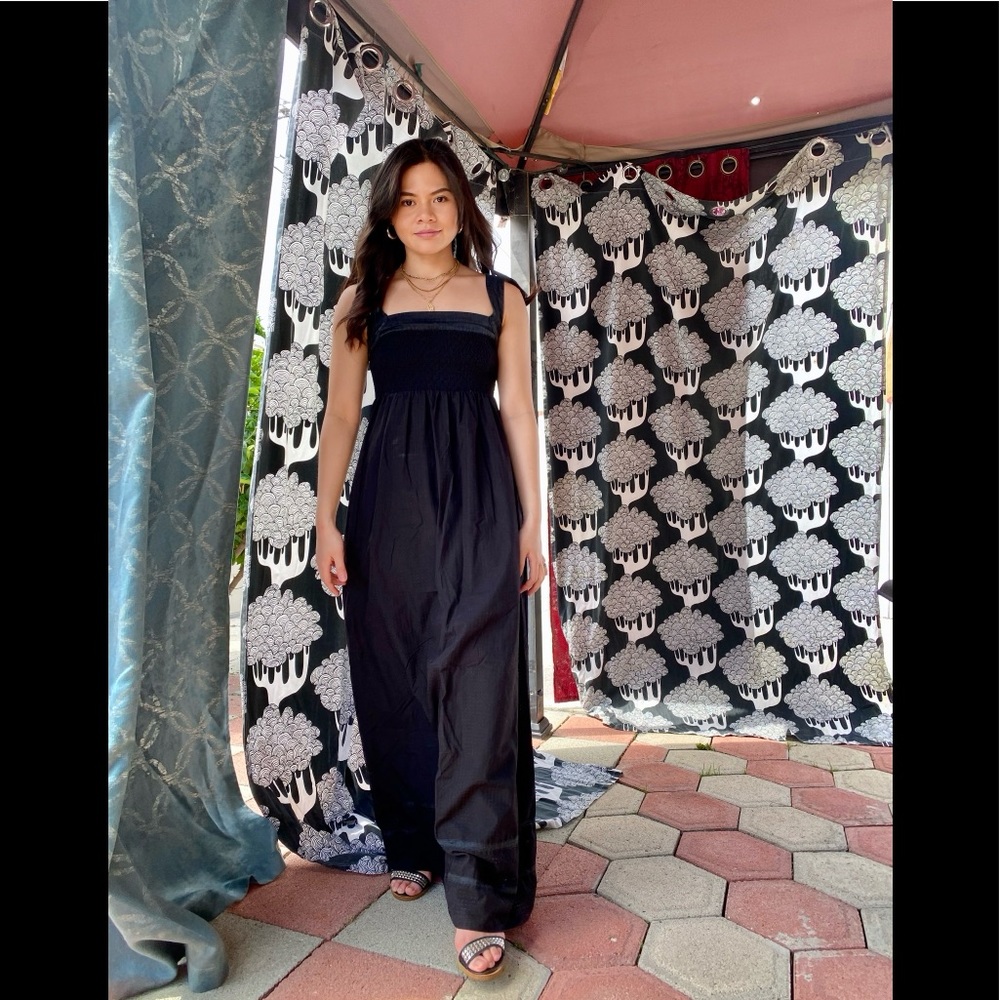 Vintage calvin klein black maxi dress